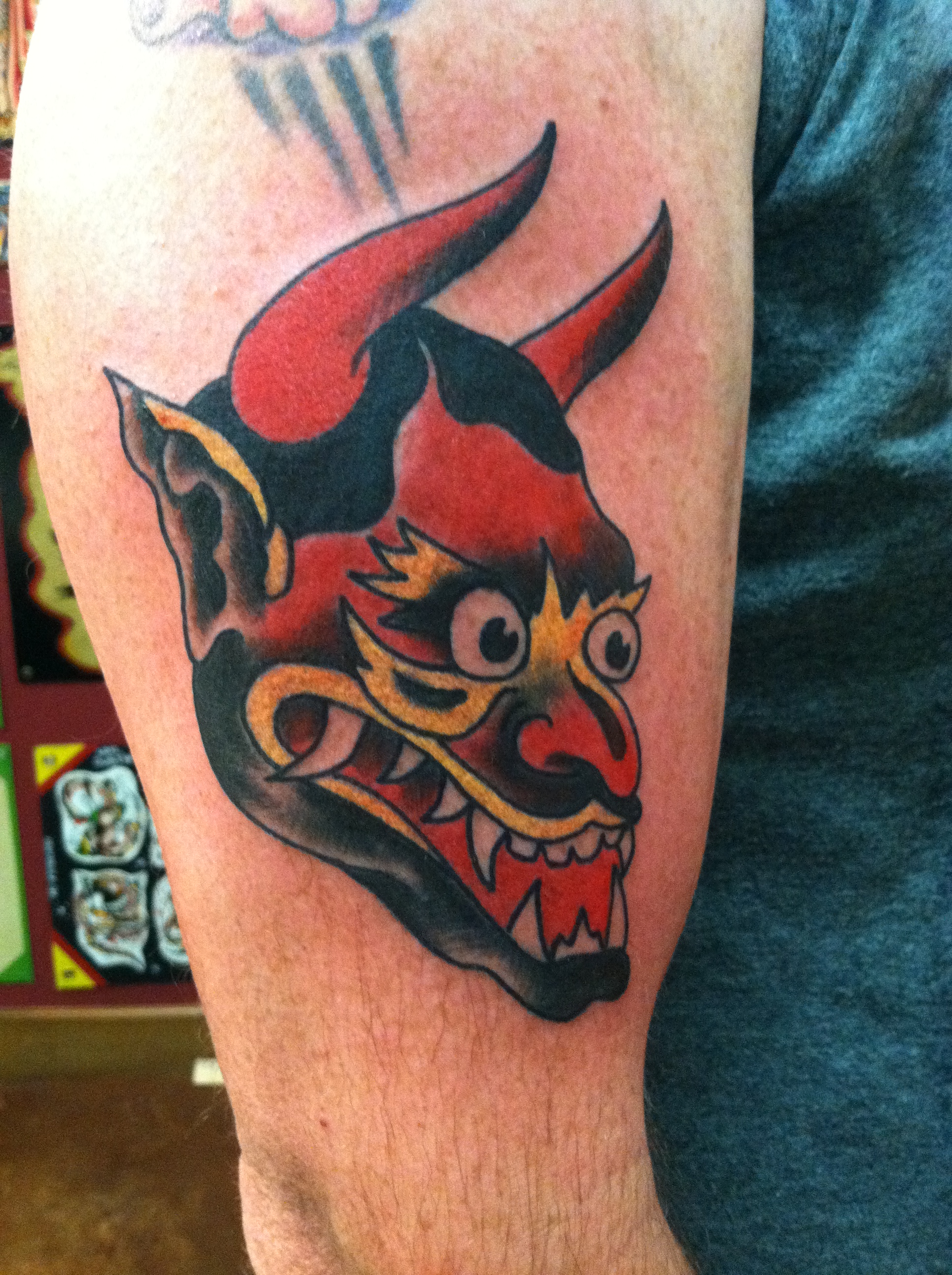 Available for tattoos Traditional Devil Head III by Rickybilly13 on  DeviantArt