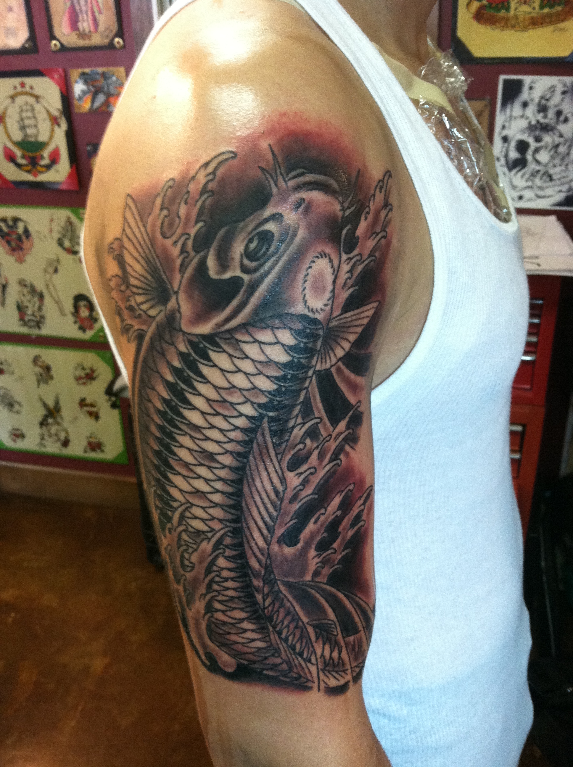 waves_half_sleeve_tattoo_by_david_meek_tucson_arizona_horimouja_tough_manly