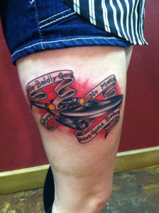 custom_traditional_star_trek_uss_starship_enterprise_leg_tattoo_by_david_meek_tattoos_tucson_arizona