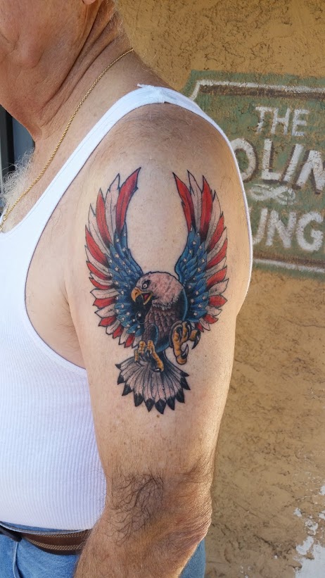 Renee Phoenix Bird, Eagle Forearm Tattoo | Steal Her Style